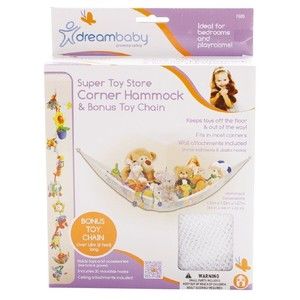 Dreambaby Toy Storage Hammock BONUS CHAIN Toy Hammock 10.75" x 8" x 2.5" New